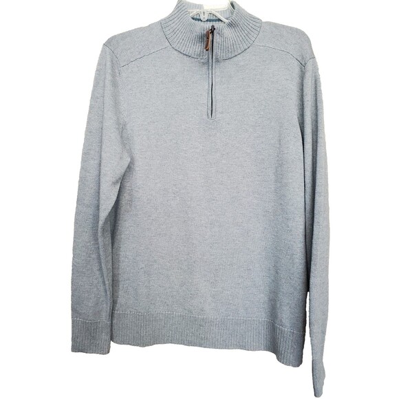 Smartwool Men's Sparwood Half Zip Sweater Gray Merino Wool Blend SW016427 Size M - Picture 1 of 7